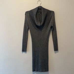 Maje Silver Sweater Dress, Sz 1